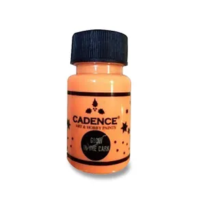 Farby akrylowe Cadence Premium 50 ml, świecące w ciemności, pomarańczowe